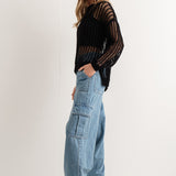 Sahara Mesh Long Sleeve Sweater - alldeserved.com