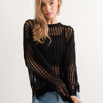 Sahara Mesh Long Sleeve Sweater - alldeserved.com