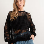 Sahara Mesh Long Sleeve Sweater - alldeserved.com