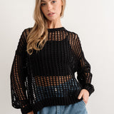 Sahara Mesh Long Sleeve Sweater - alldeserved.com