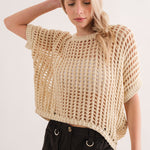 Sahara Mesh Sweater Top - alldeserved.com