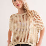 Sahara Mesh Sweater Top - alldeserved.com