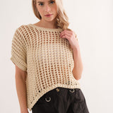 Sahara Mesh Sweater Top - alldeserved.com