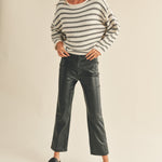 Day to Day Striped Pullover - alldeserved.com