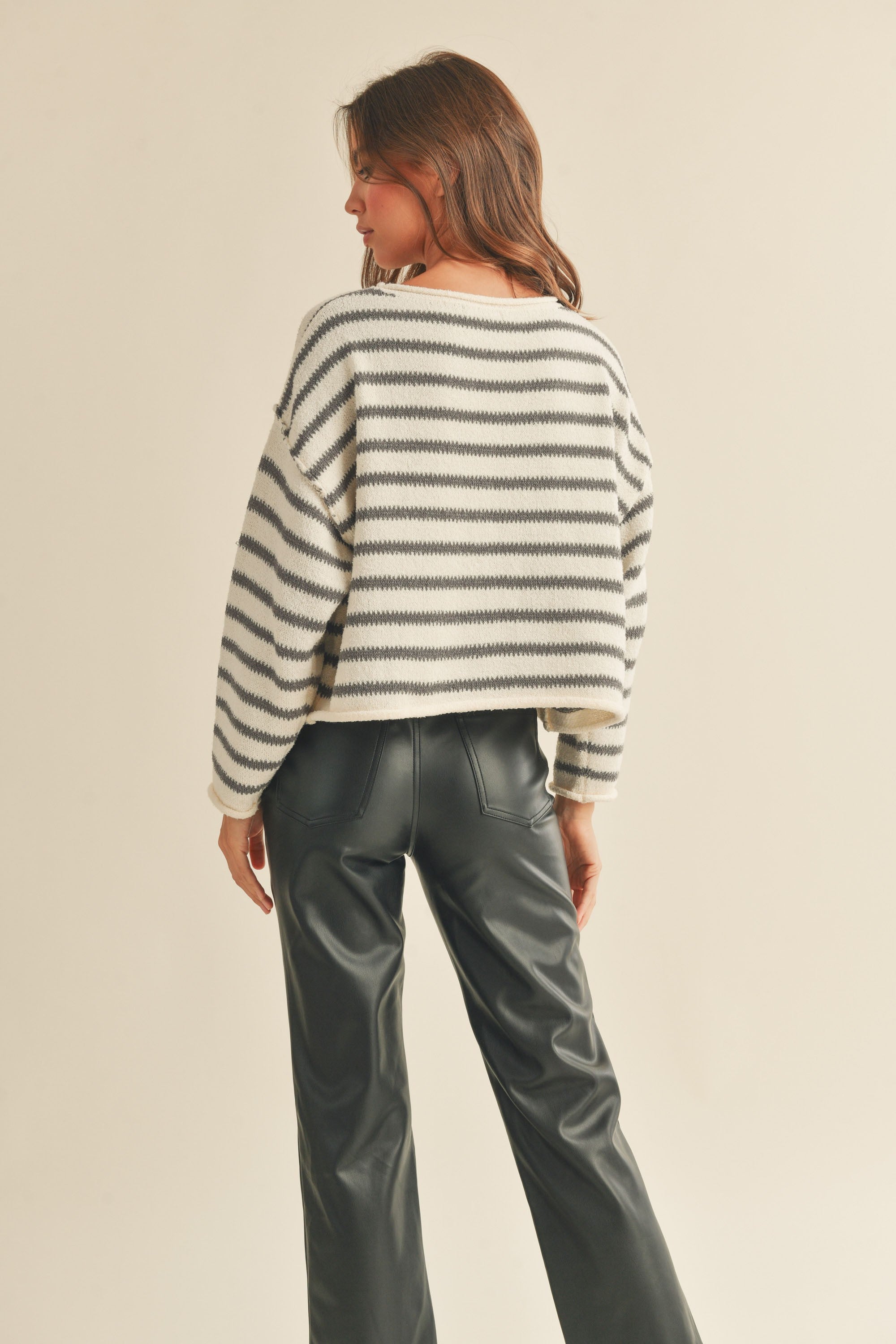 Day to Day Striped Pullover - alldeserved.com