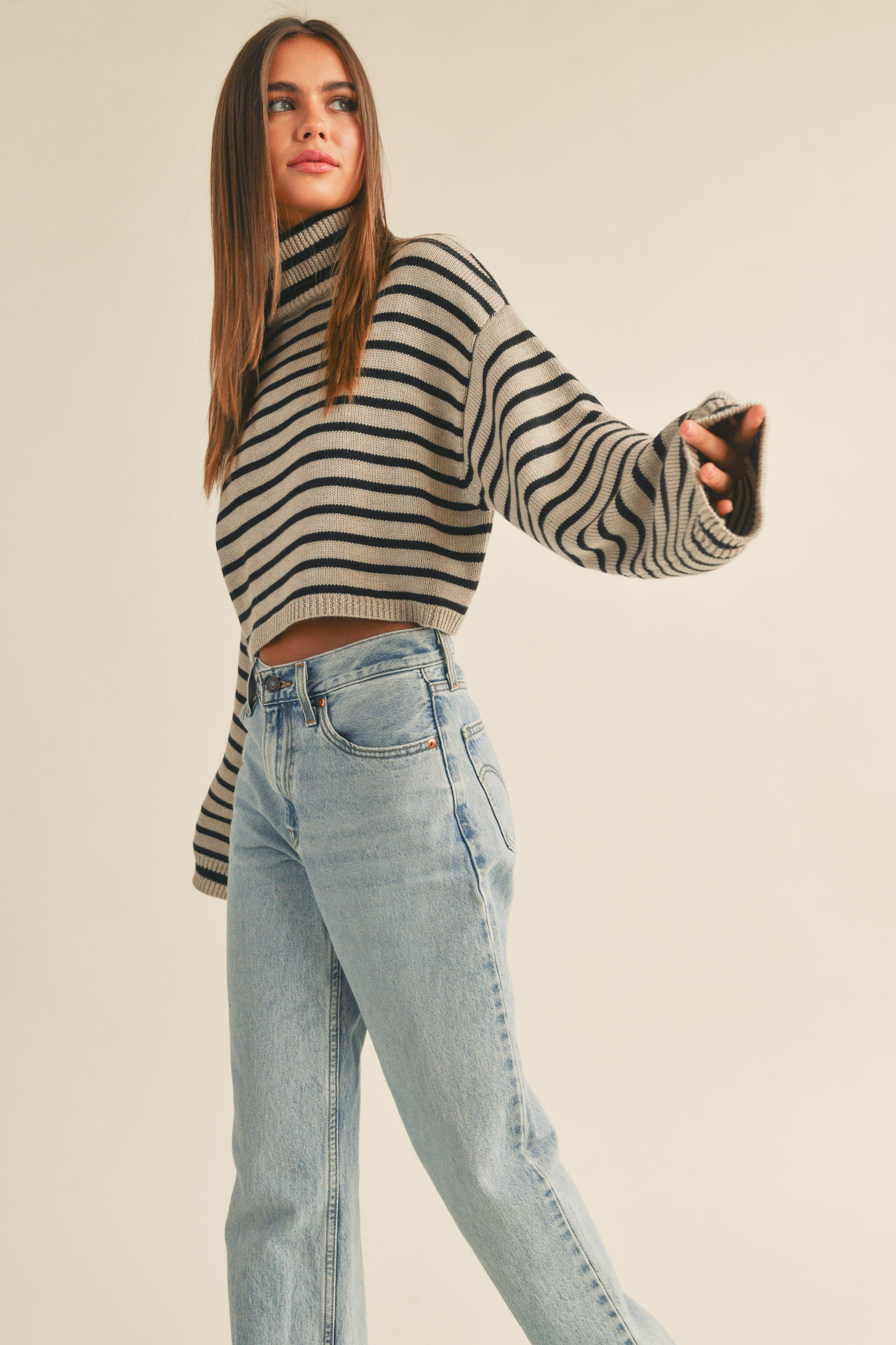 Uptown Striped Pullover - alldeserved.com