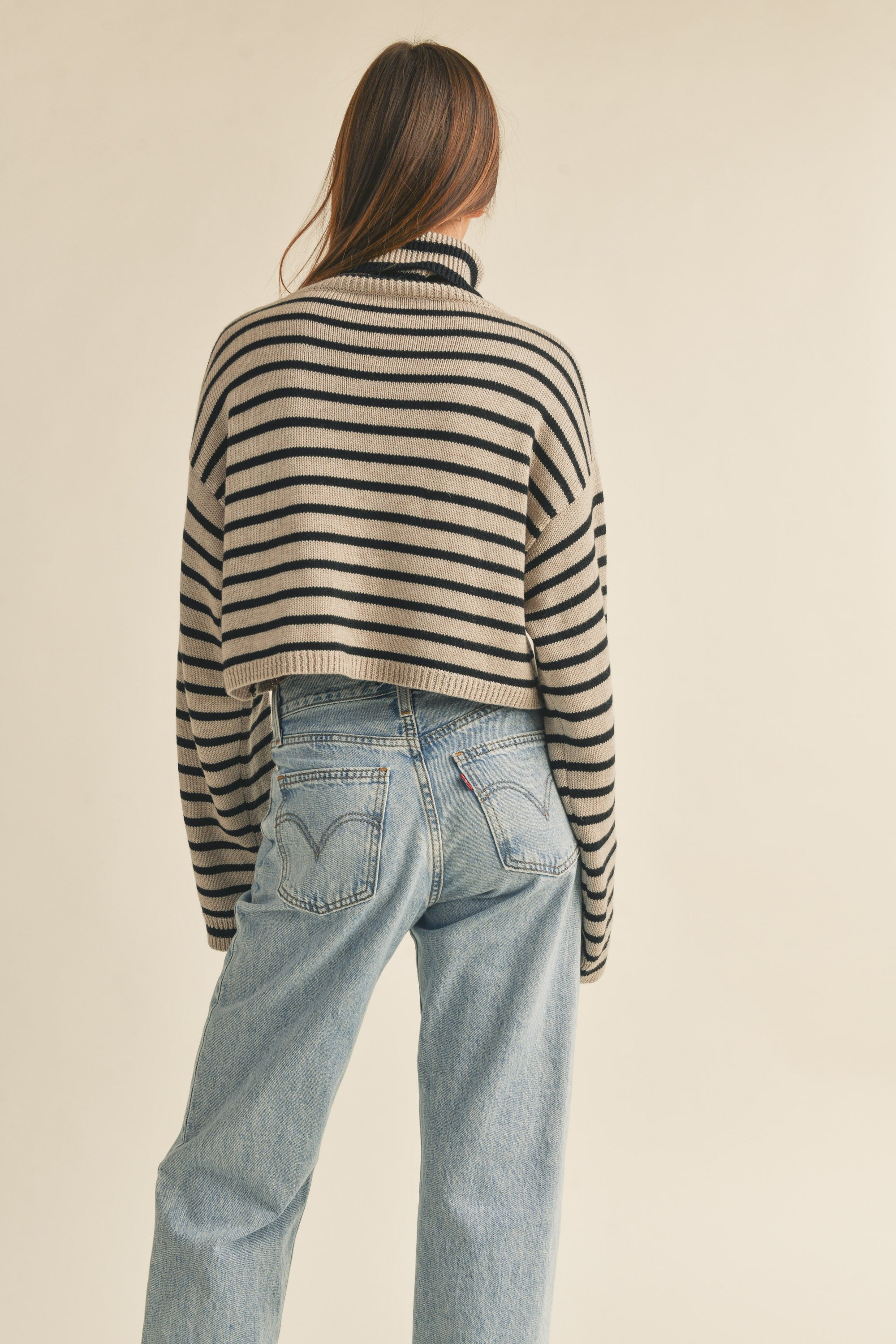 Uptown Striped Pullover - alldeserved.com