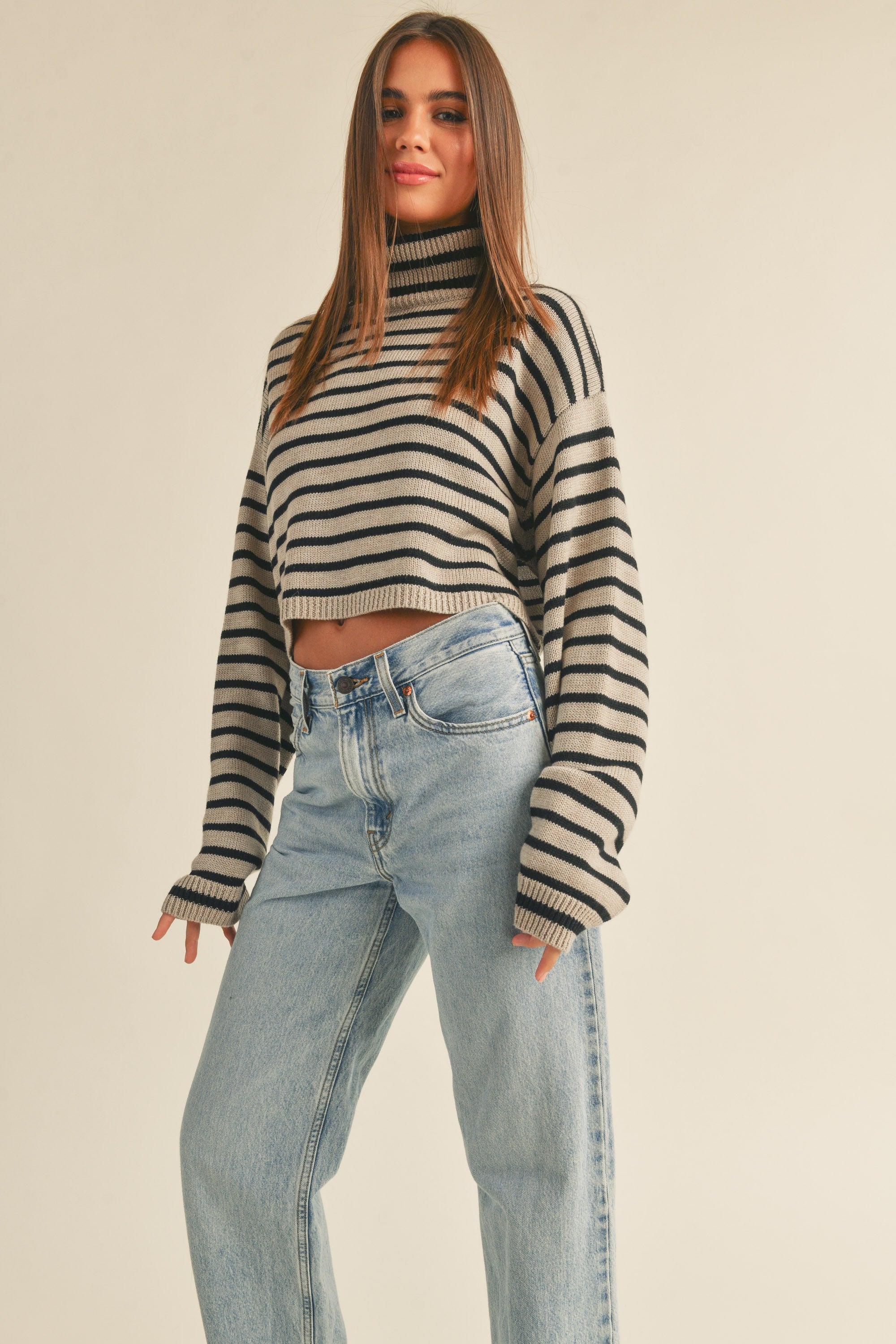 Uptown Striped Pullover - alldeserved.com