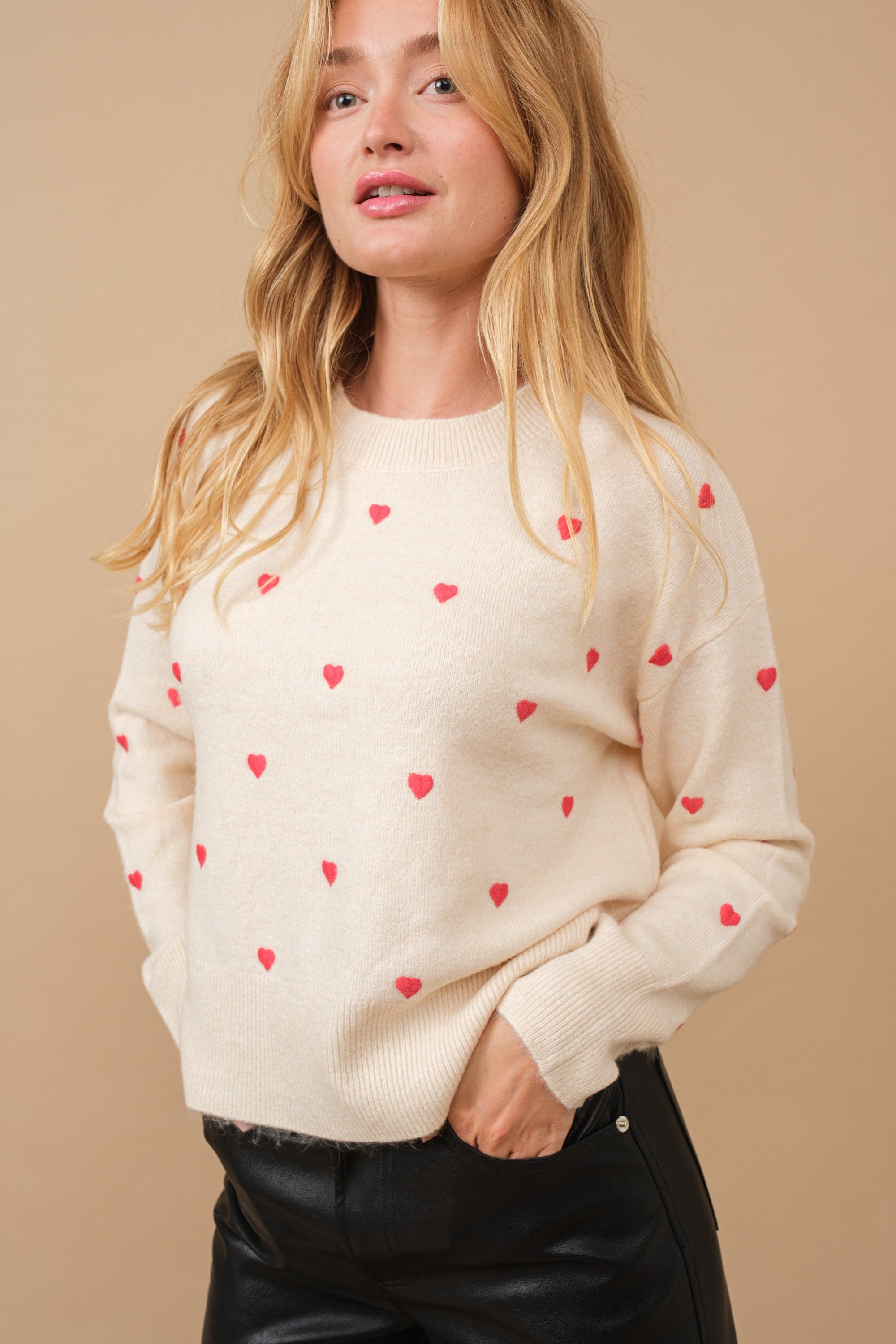 Happy Heart Sweater - alldeserved.com