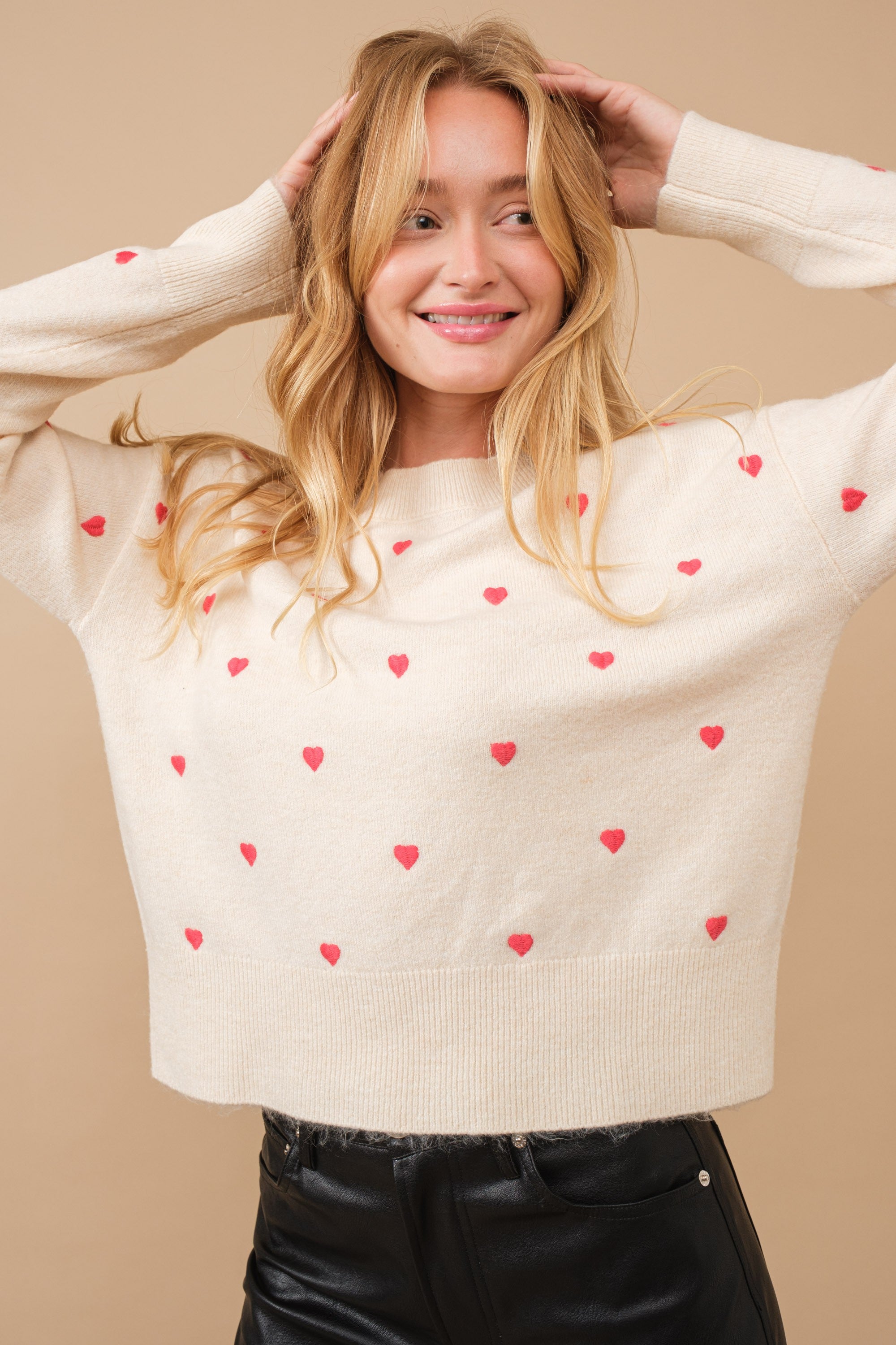 Happy Heart Sweater - alldeserved.com
