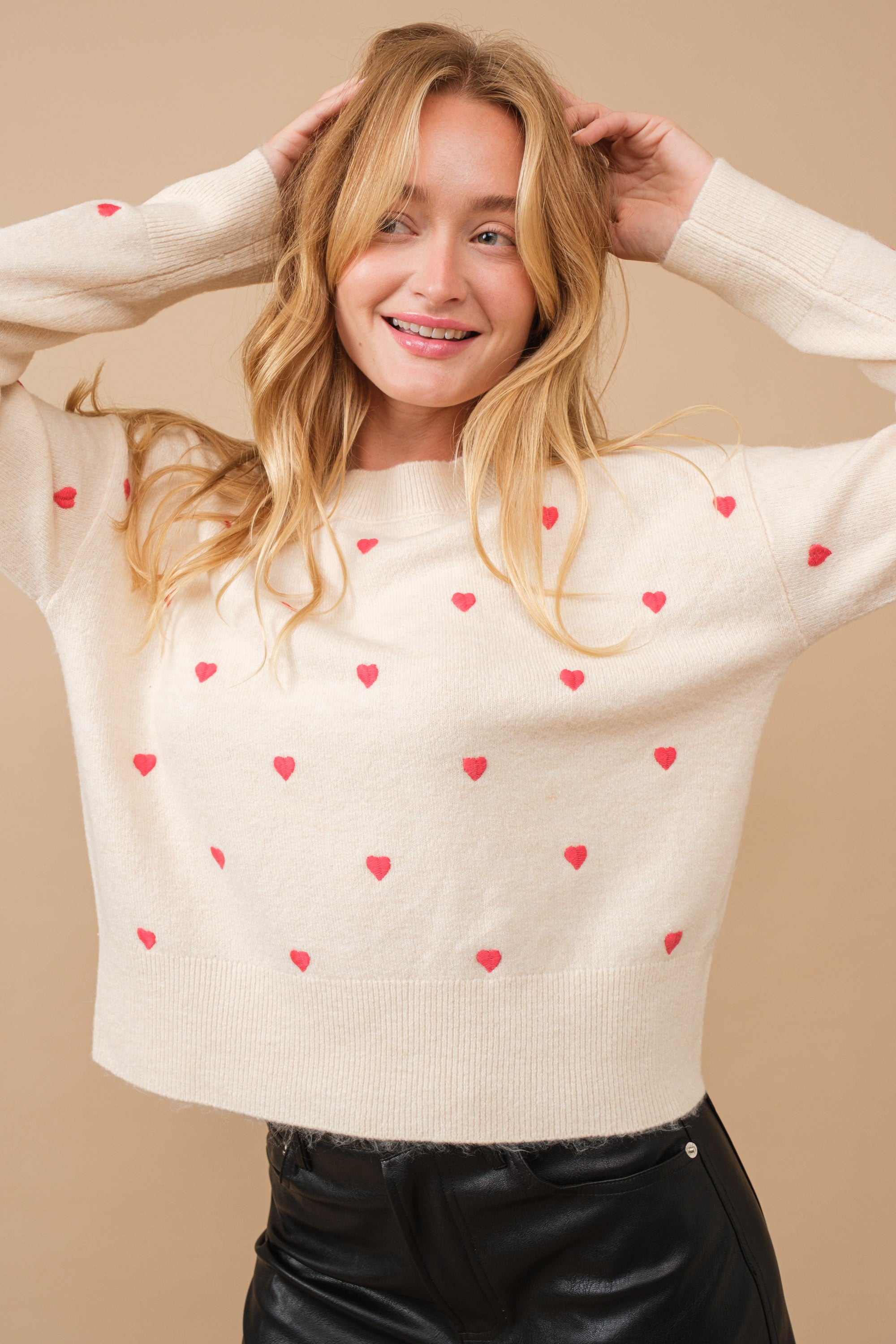 Happy Heart Sweater - alldeserved.com
