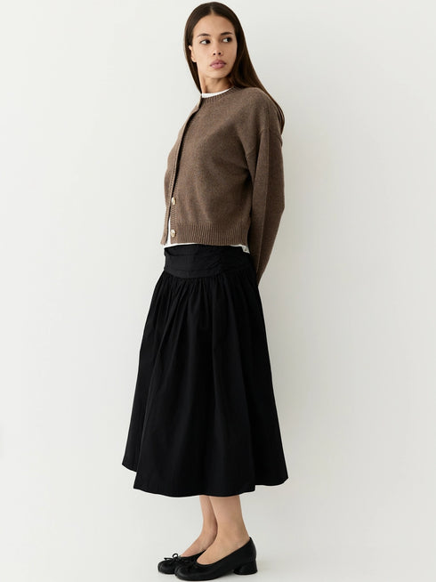 Hayes Crew Neck Button-Down Cardigan