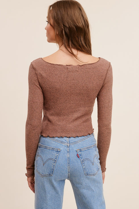 Make It Easy Long-Sleeve Top - alldeserved.com