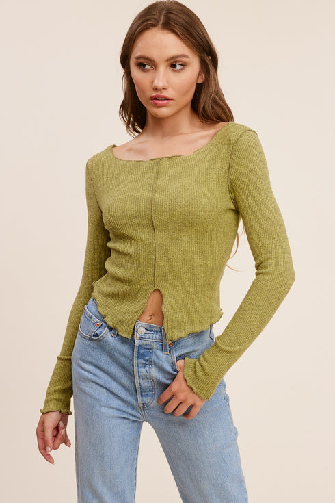 Make It Easy Long-Sleeve Top - alldeserved.com