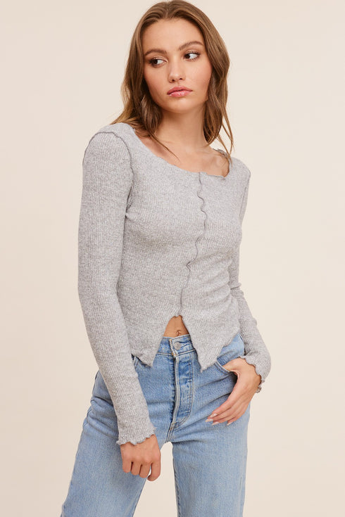 Make It Easy Long-Sleeve Top - alldeserved.com