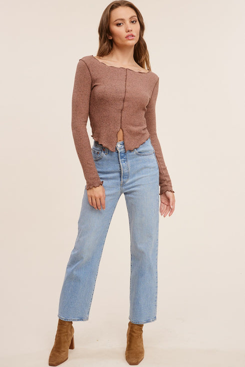 Make It Easy Long-Sleeve Top - alldeserved.com