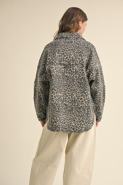 Leopard Print Denim Jacket - alldeserved.com