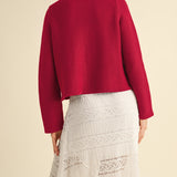 Dakota Bow Cardigan - Red