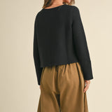 Dakota Bow Cardigan - Black