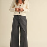 Dakota Bow Cardigan - Beige