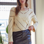Frankie Mesh Cropped Sweater - alldeserved.com