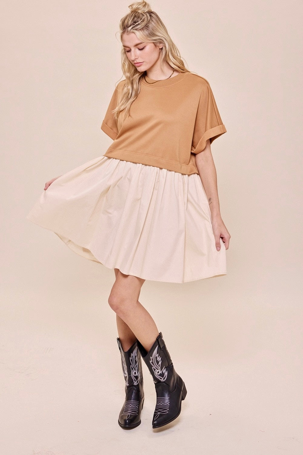 camel mini dress Lucerne Mini Dress Camel