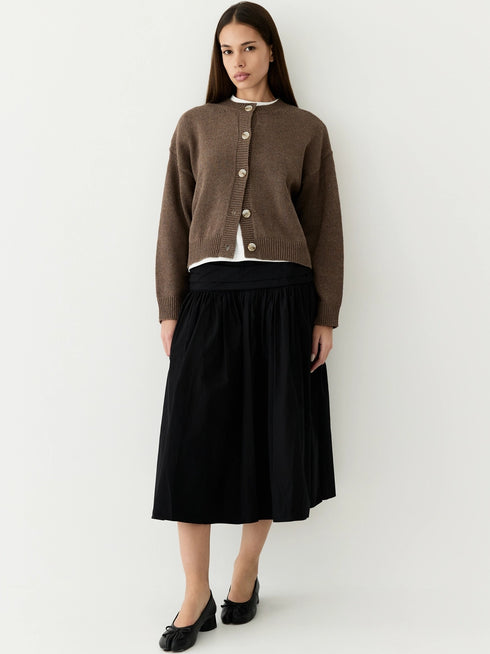Hayes Crew Neck Button-Down Cardigan