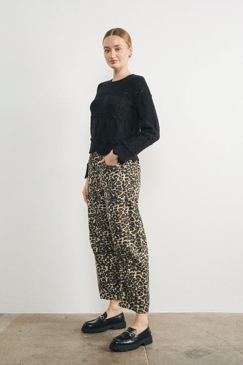 Venus Barrel Leopard Jeans - alldeserved.com