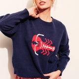 Coastal Lobster Knit Sweater - alldeserved.com