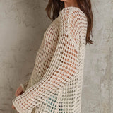 Hailee Mesh Knit Sweater Top - alldeserved.com