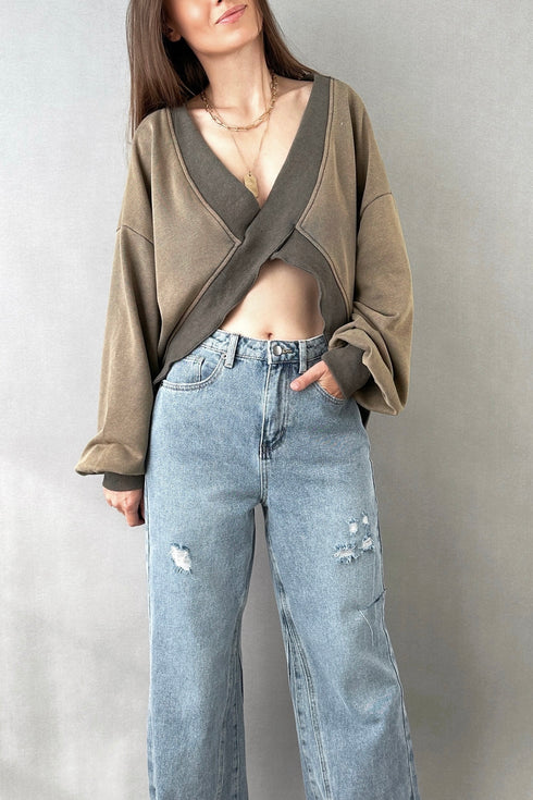 Astor Cropped Sweatshirt - alldeserved.com
