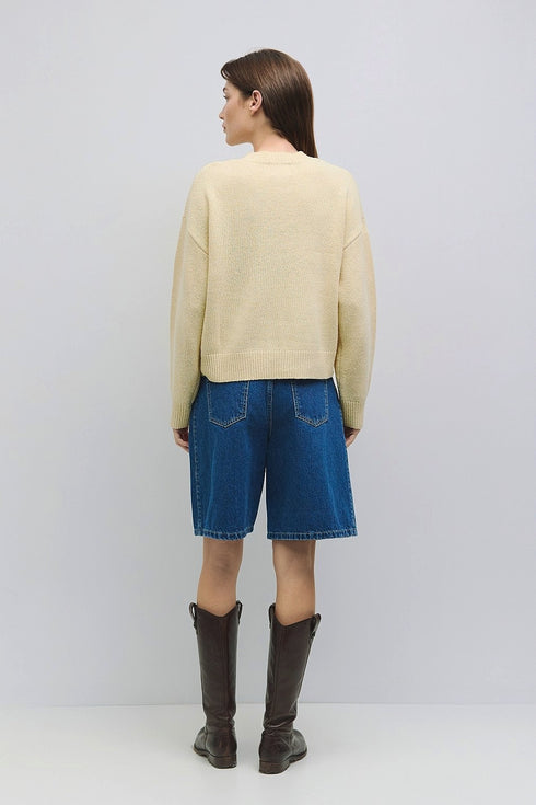 Hayes Crew Neck Button-Down Cardigan