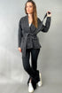 Dolman Quilted Wrap Jacket