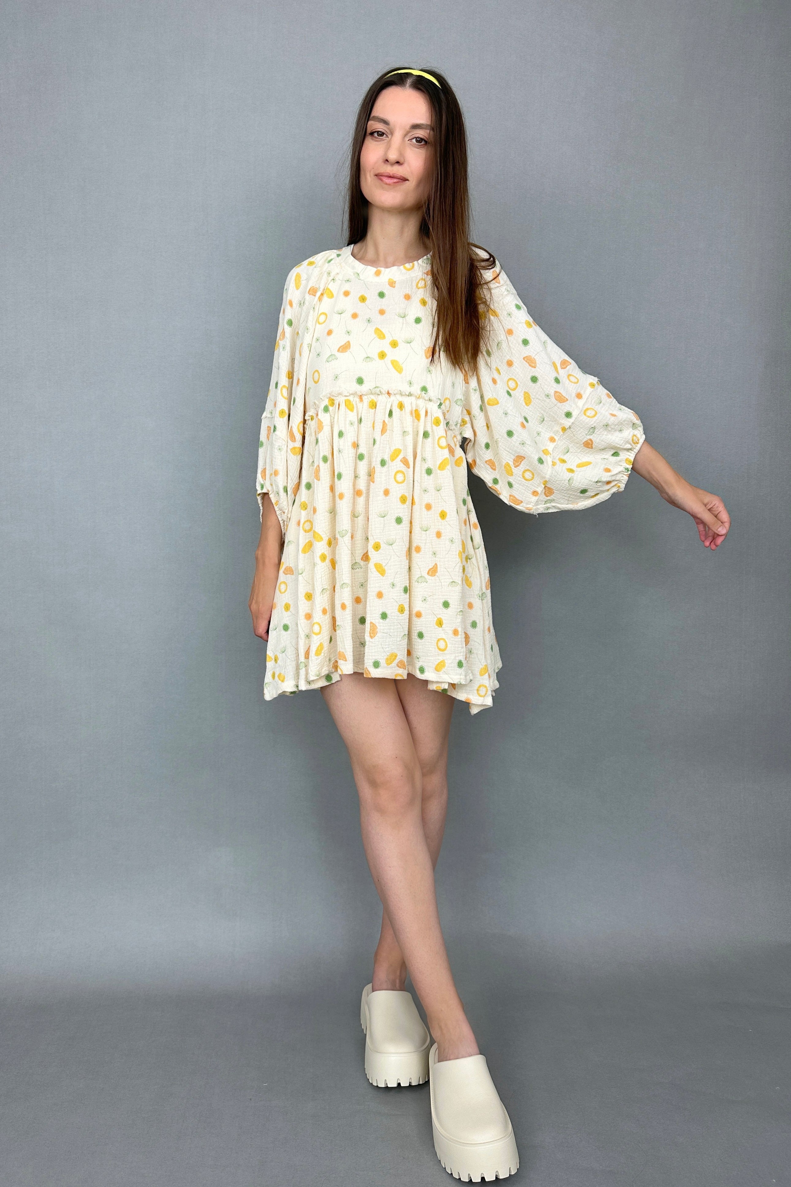 Floral Mini Dress Yellow (Final Sale) | All Deserved Medium Floral Mini Dress Yellow (Final Sale) | All Deserved Medium