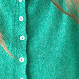 Hailey Button Down Cardigan - Kelly Green