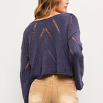 Frankie Mesh Cropped Sweater - alldeserved.com