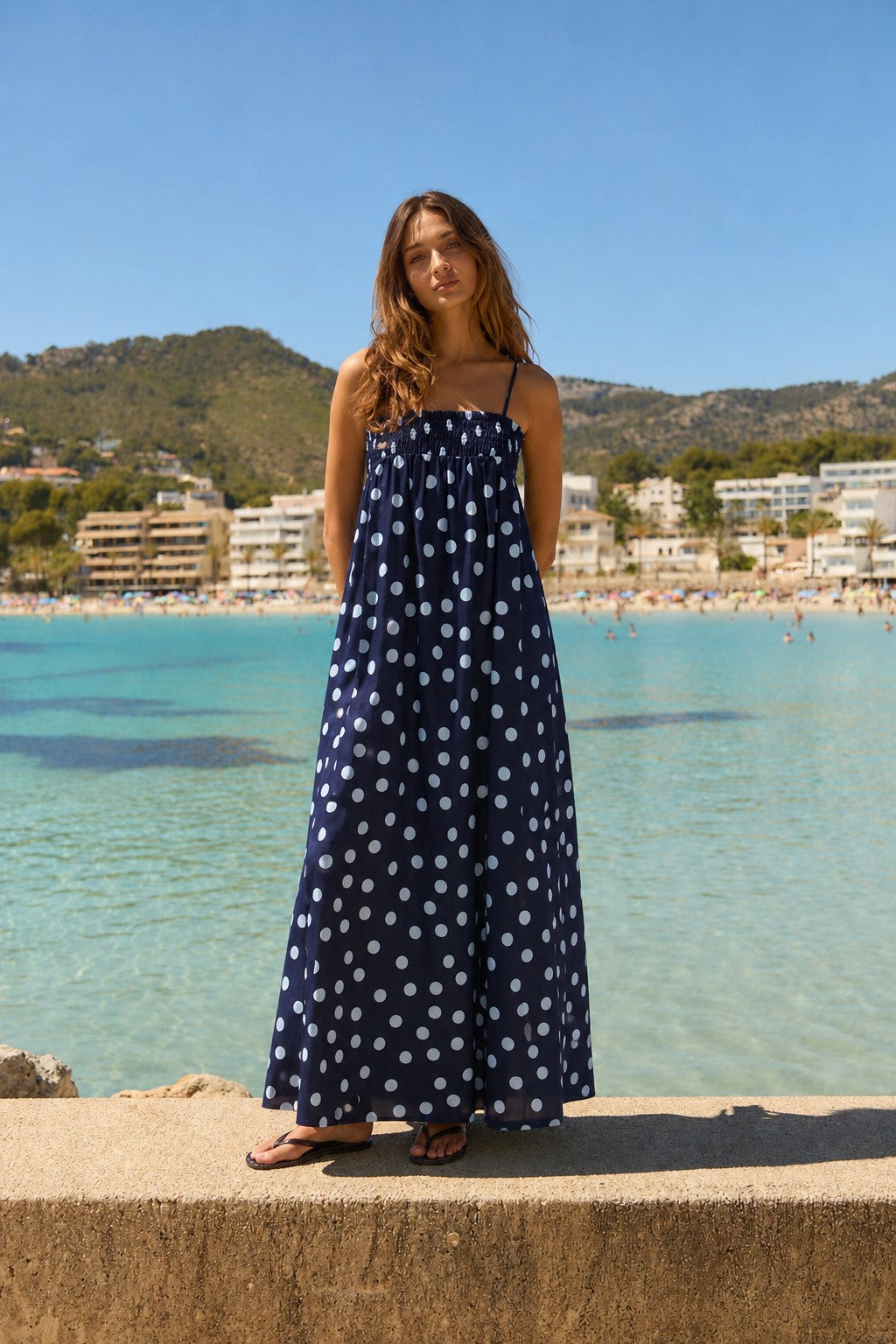 Ari Dress - Polka Dot Maxi