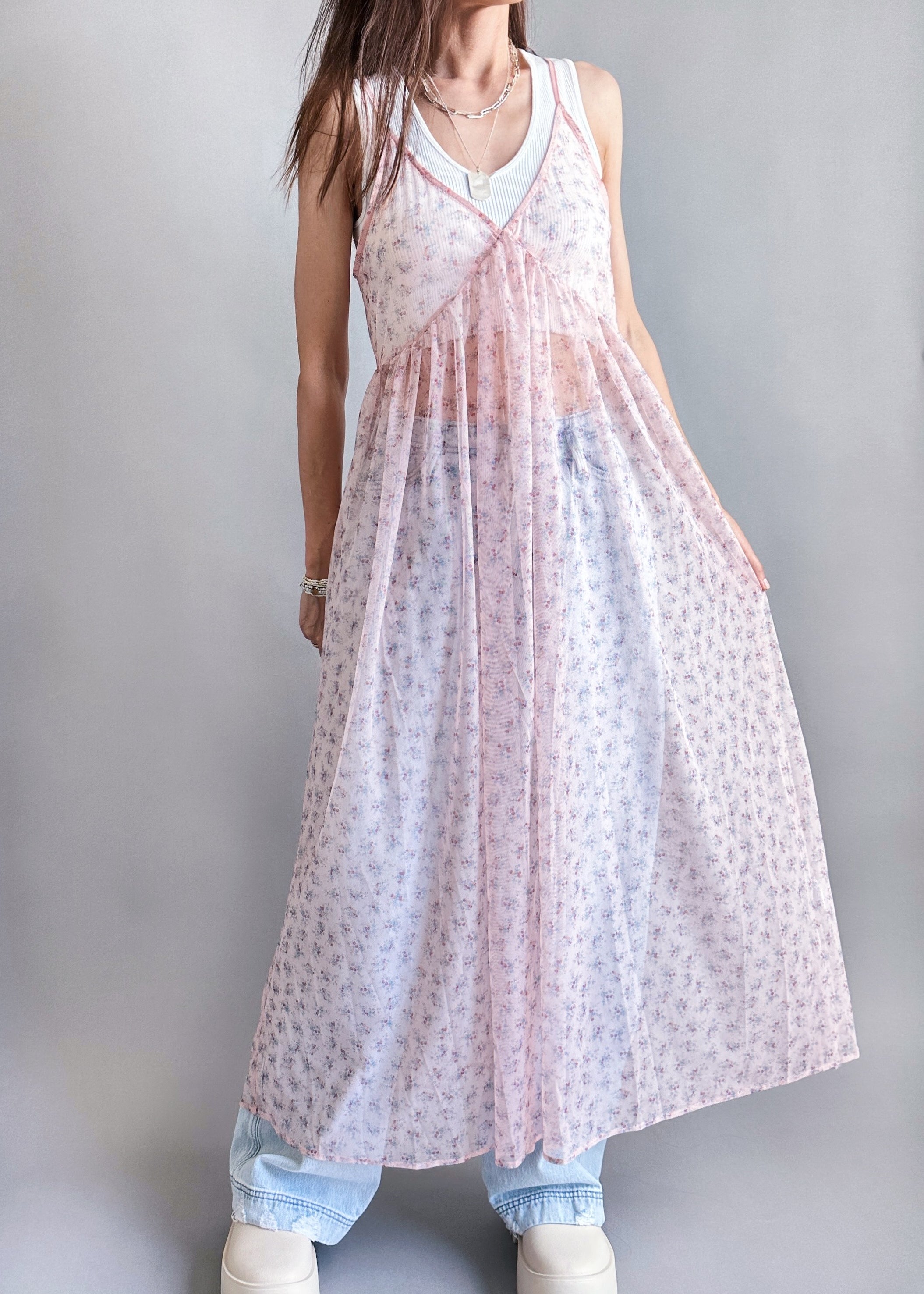 Bella Blossom See-through Dress - alldeserved.com