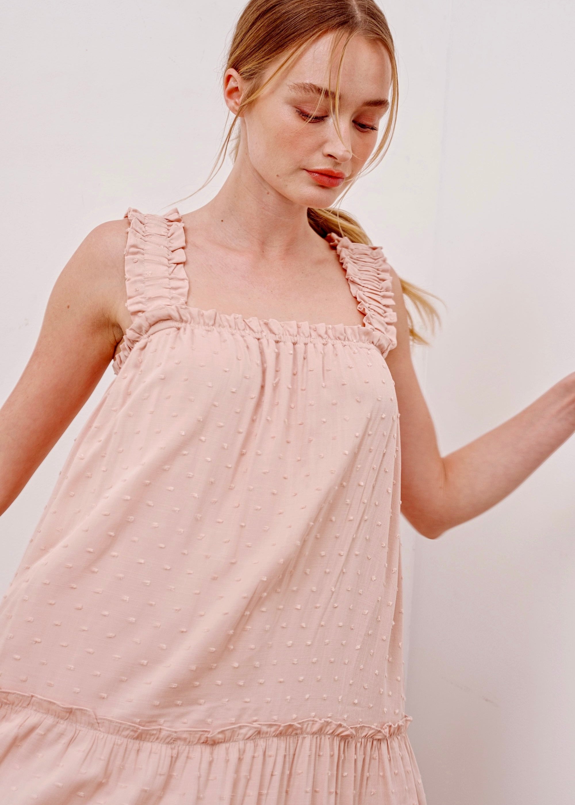 Summer Dream Swiss Dot Maxi Dress - alldeserved.com