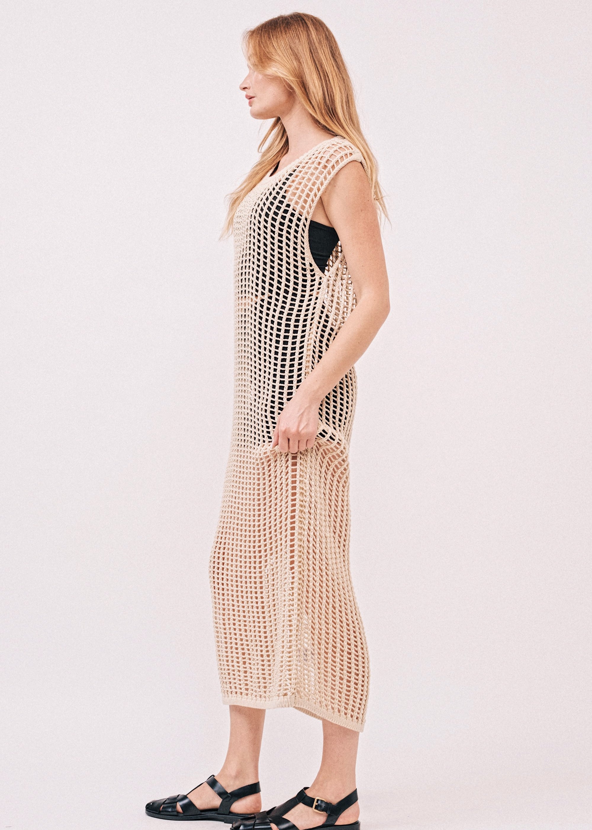 Sahara Mesh Sweater Dress - alldeserved.com