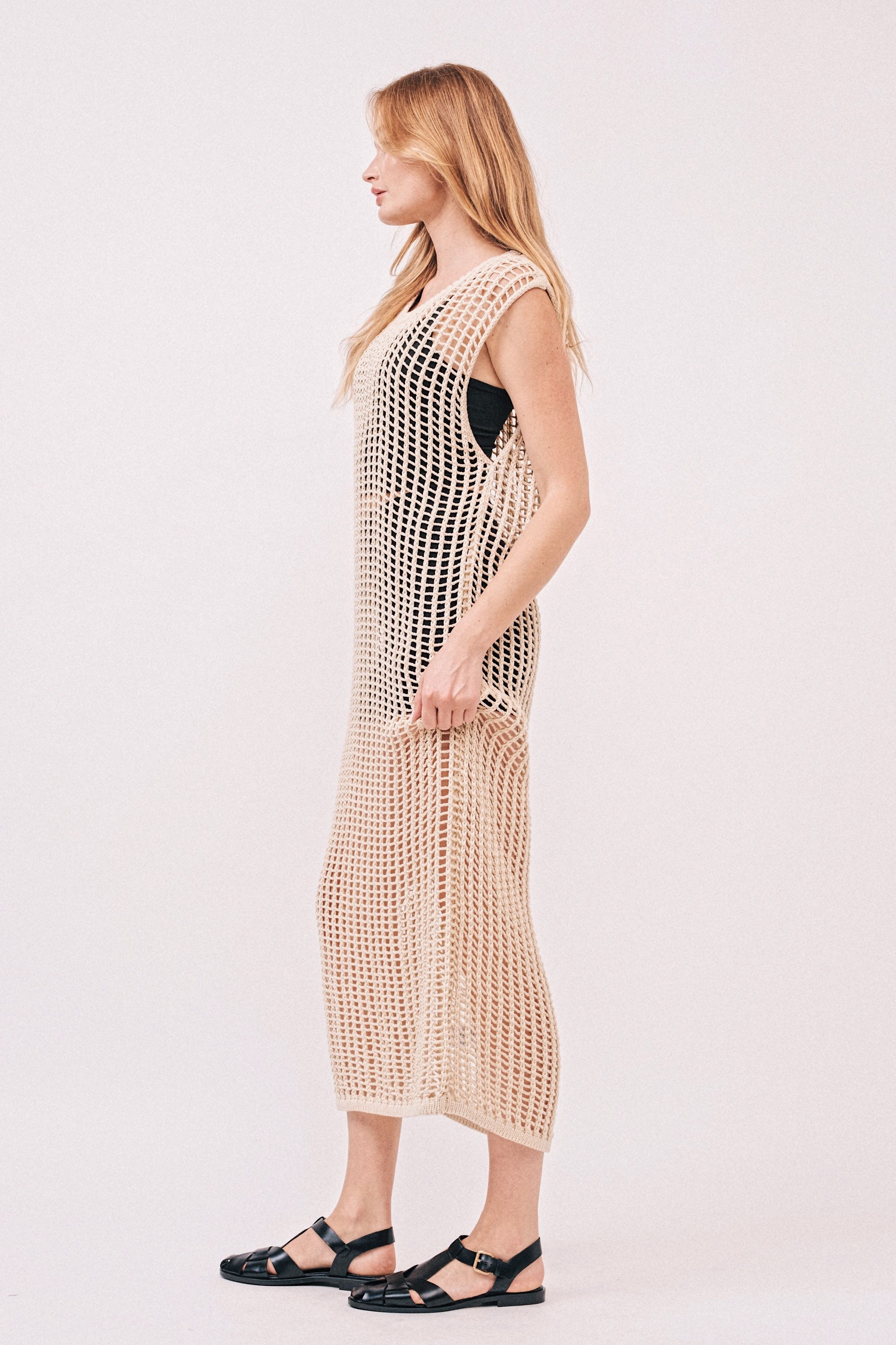 Sahara Mesh Sweater Dress - alldeserved.com