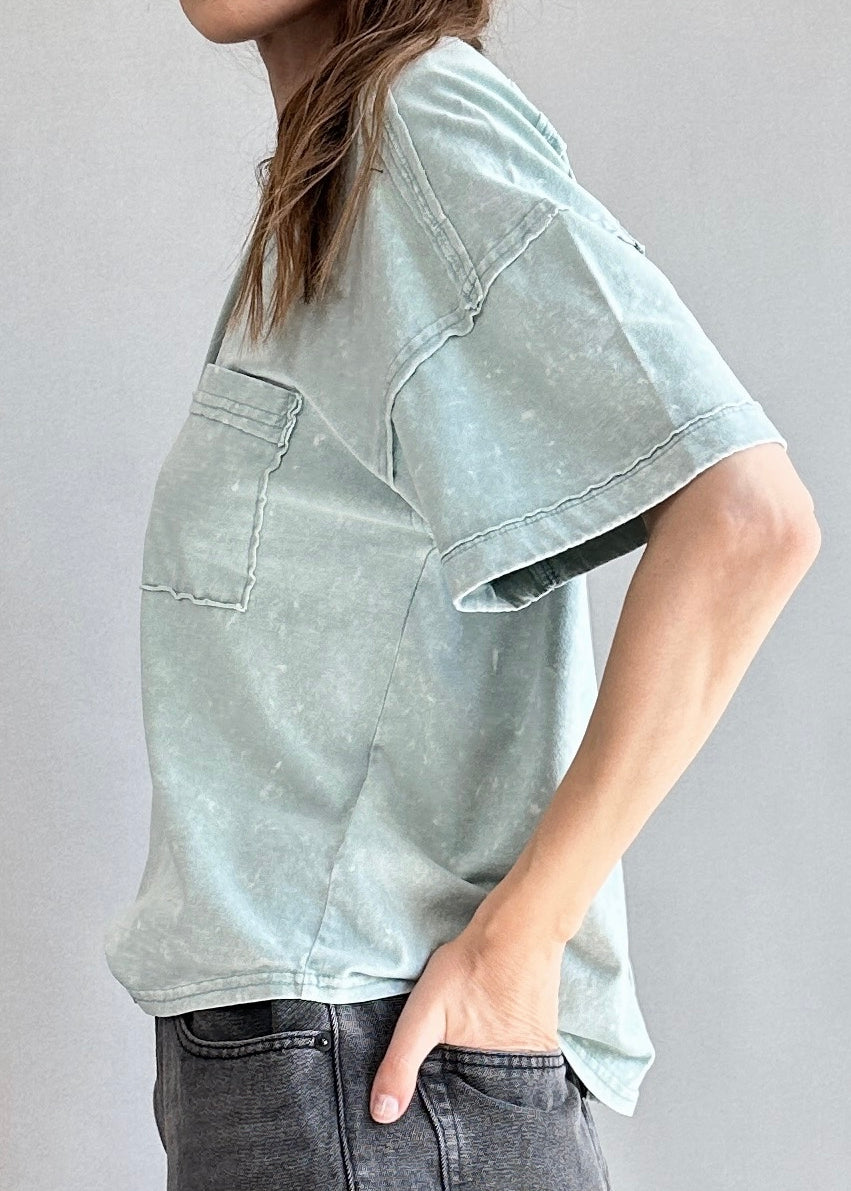 Raw Seamed Washed Tee - alldeserved.com