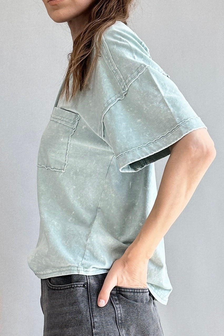 Raw Seamed Washed Tee - alldeserved.com