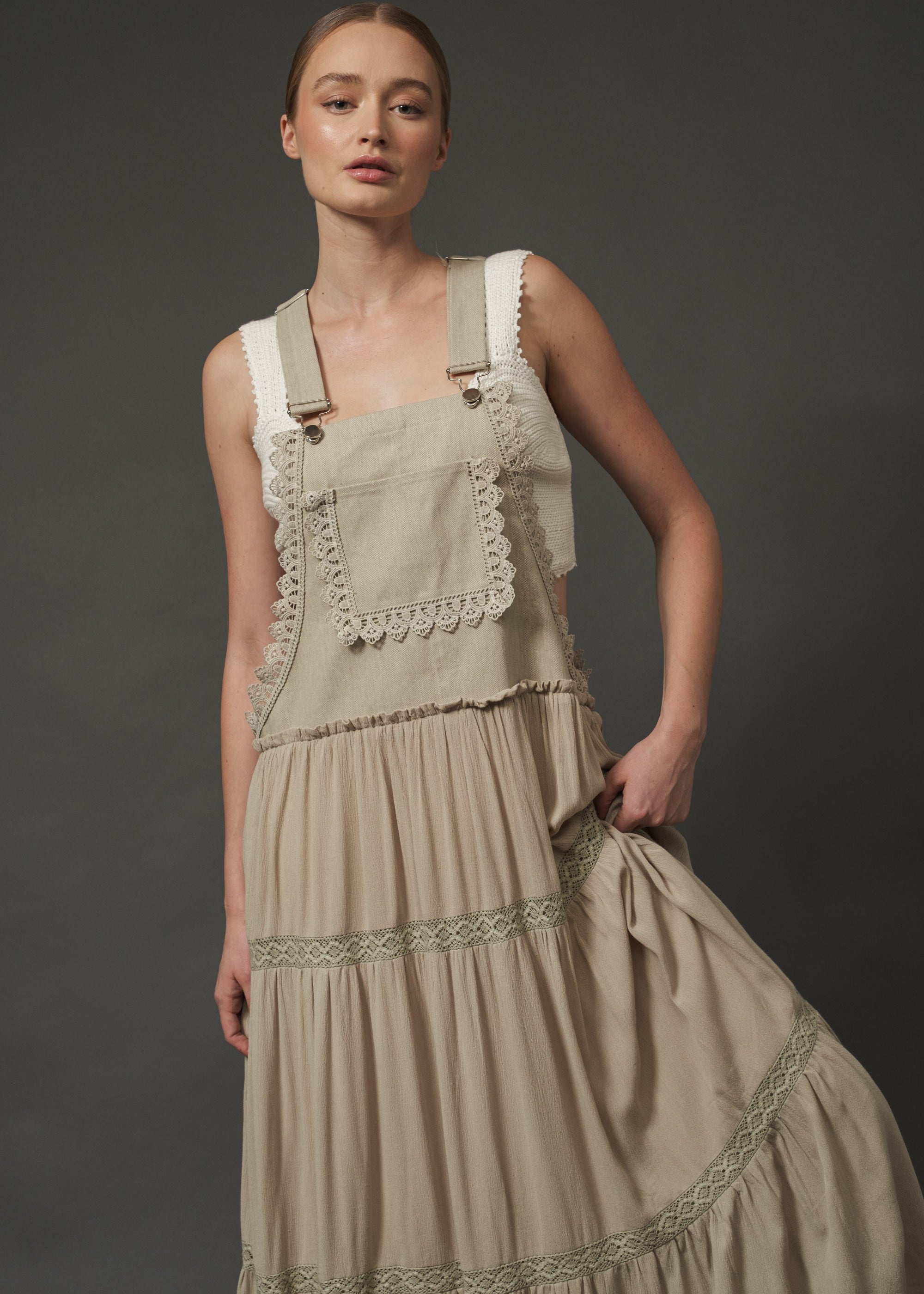 Willow Tiered Overall Dress - alldeserved.com