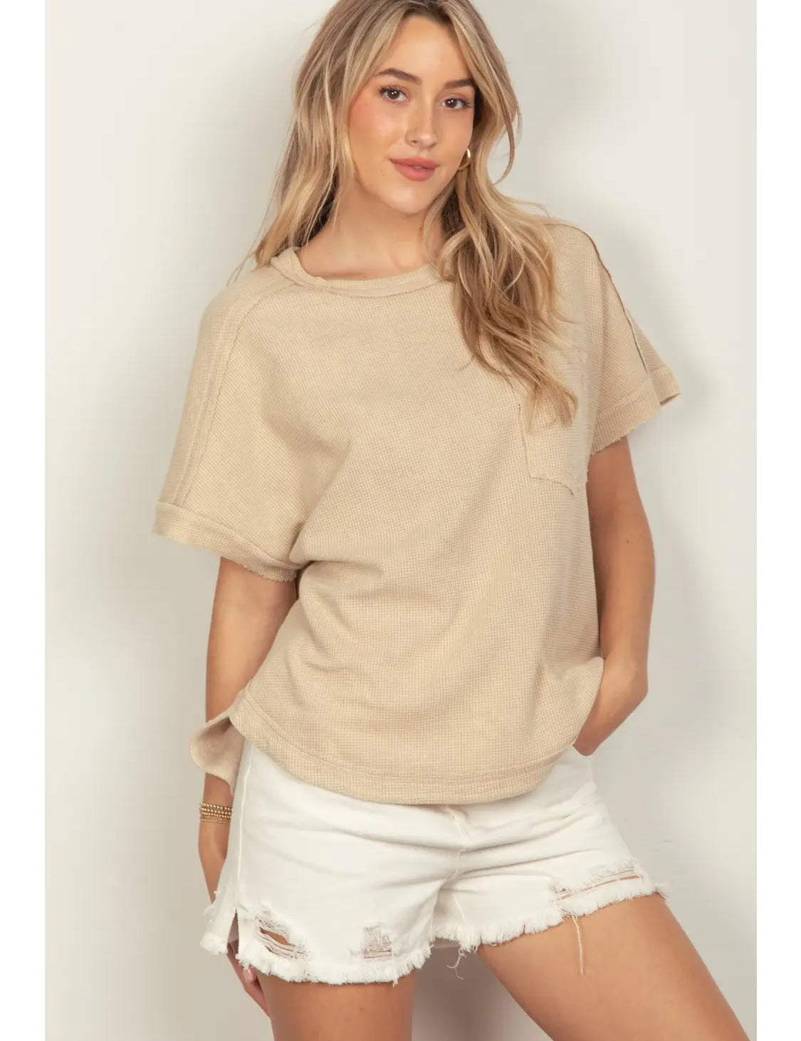 Oversized Textured Tee - alldeserved.com