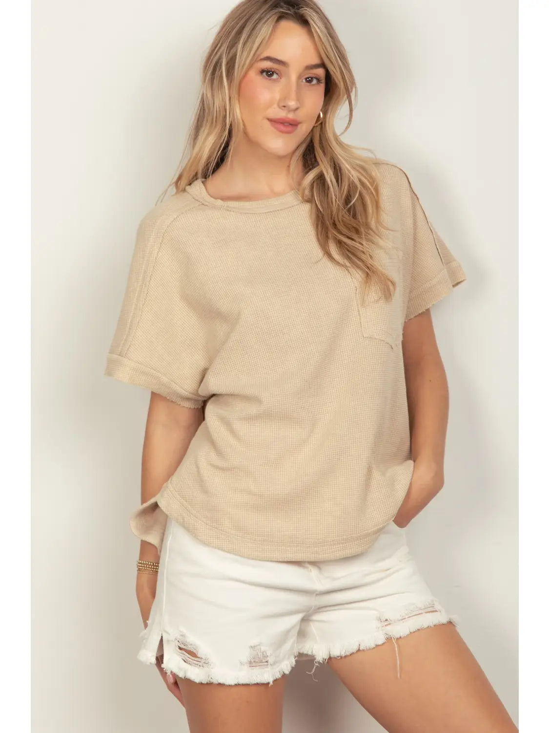 Oversized Textured Tee - alldeserved.com
