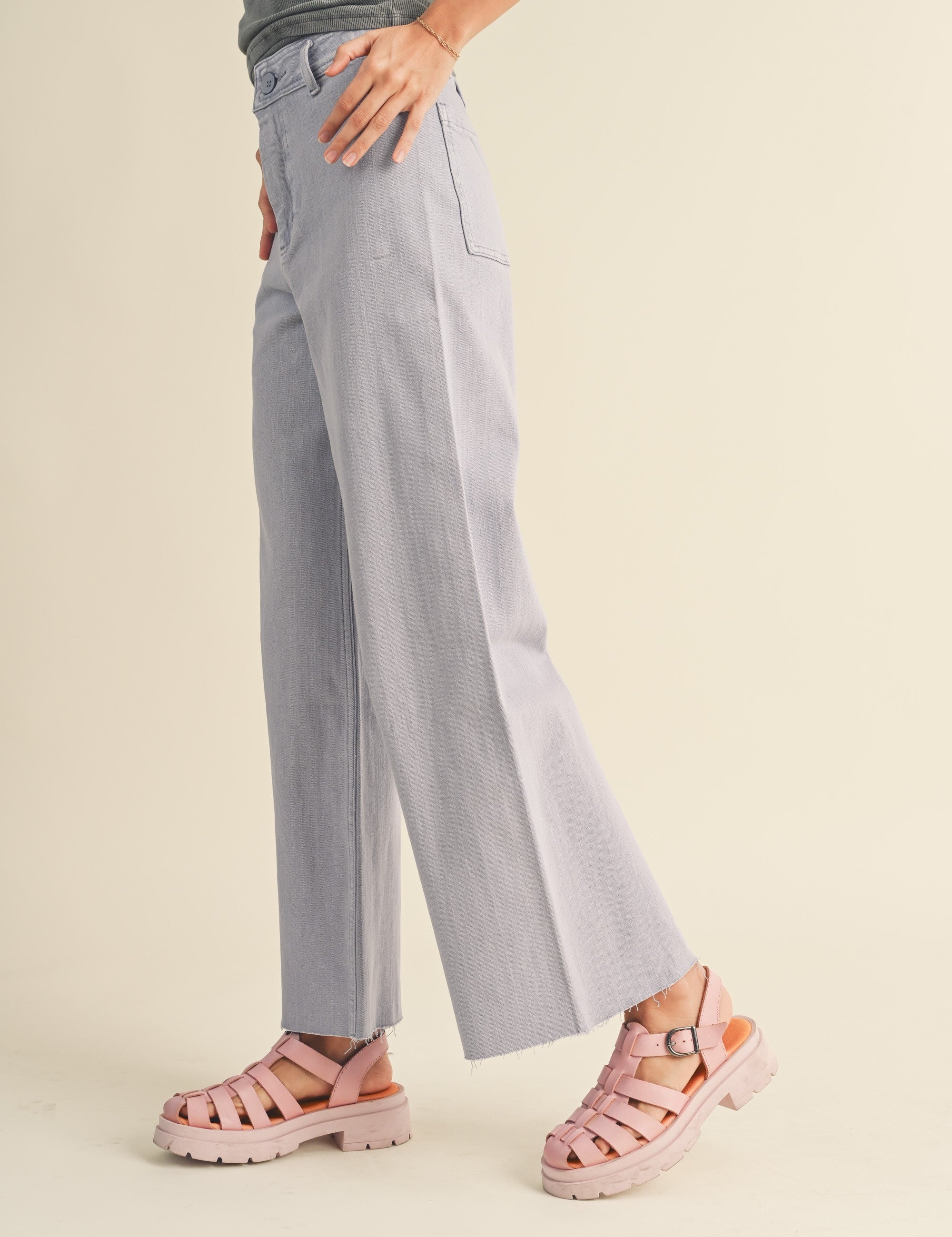 Wild Honey Straight Wide Leg Denim Pants - alldeserved.com