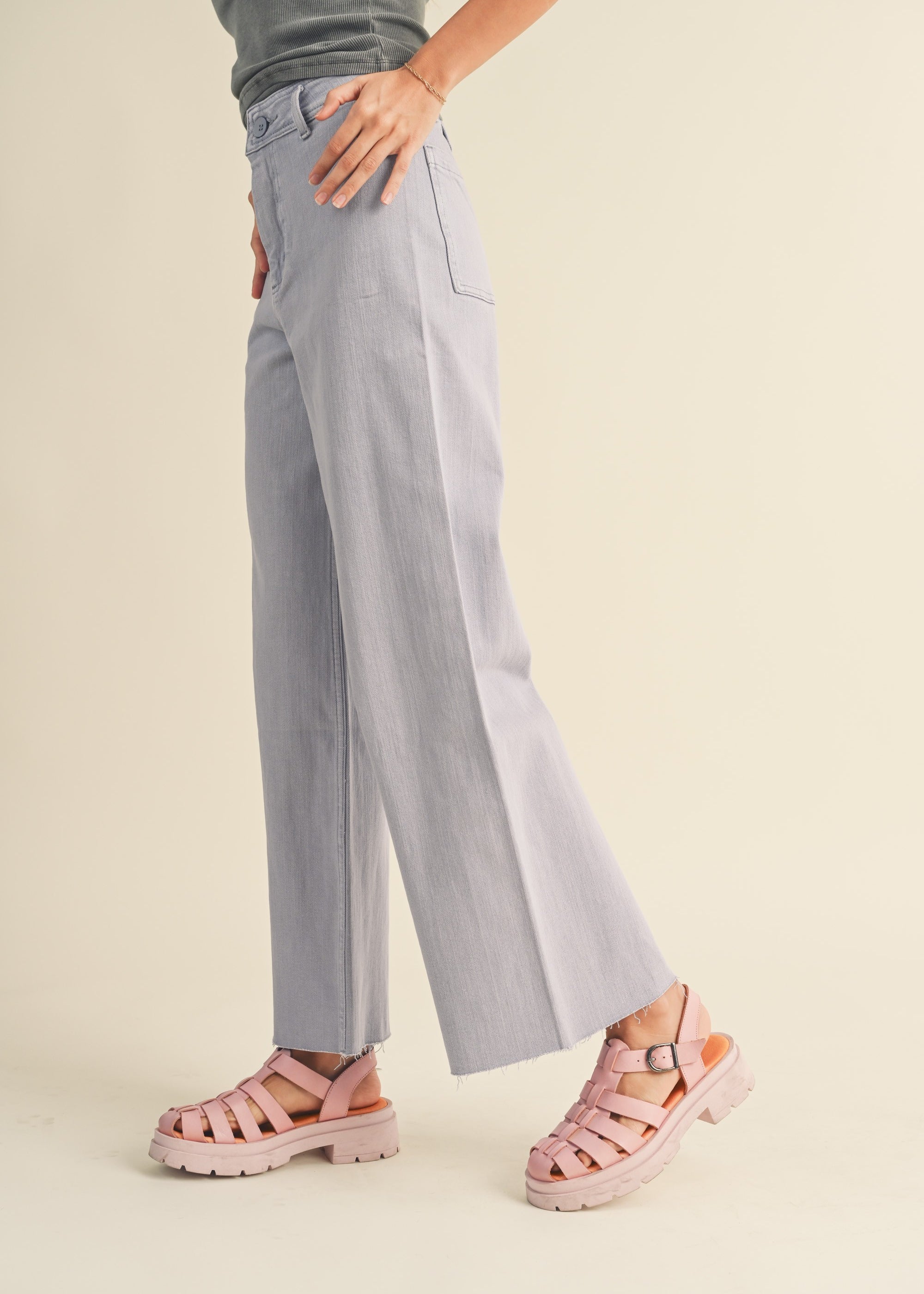 Wild Honey Straight Wide Leg Denim Pants - alldeserved.com