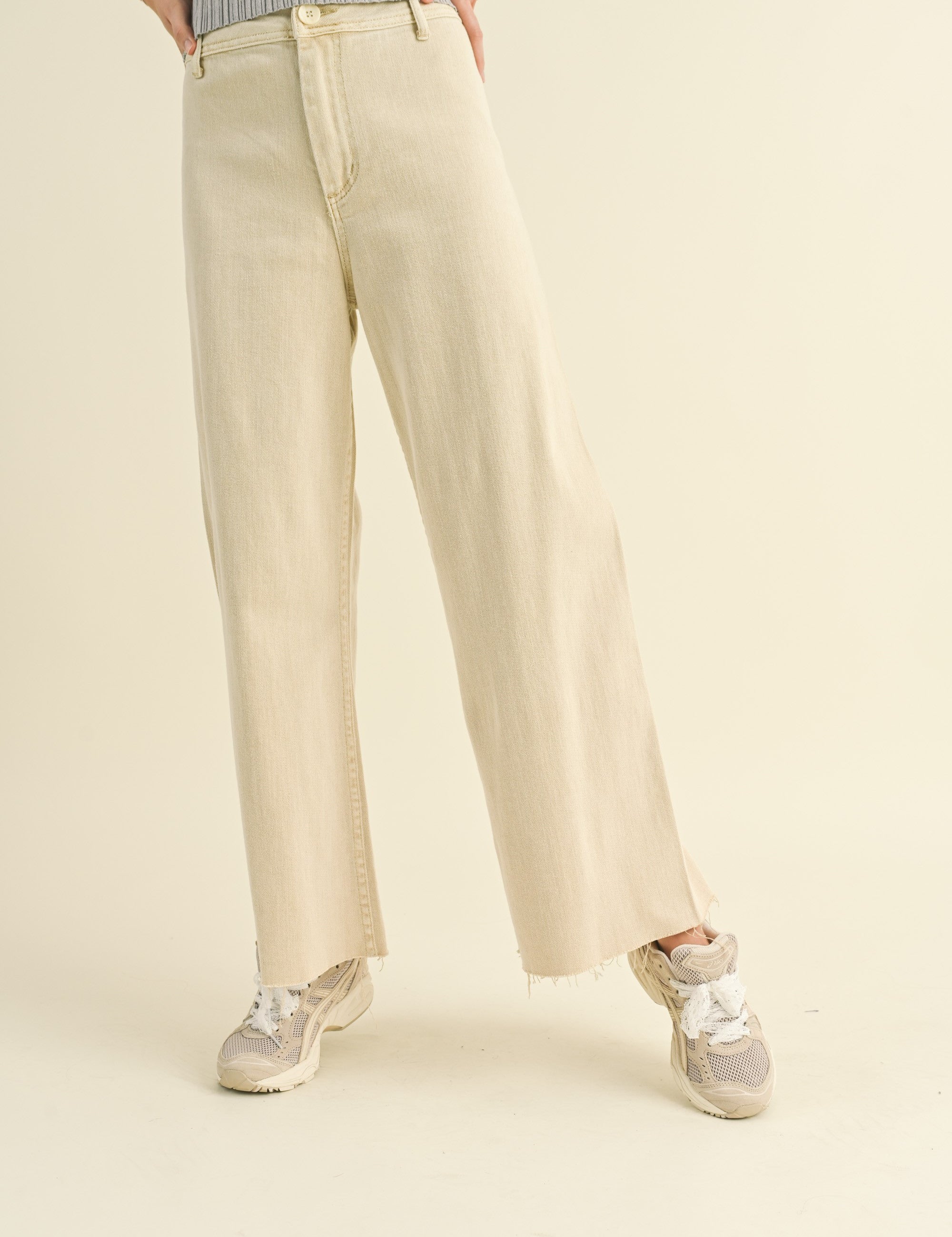 Wild Honey Straight Wide Leg Denim Pants - alldeserved.com