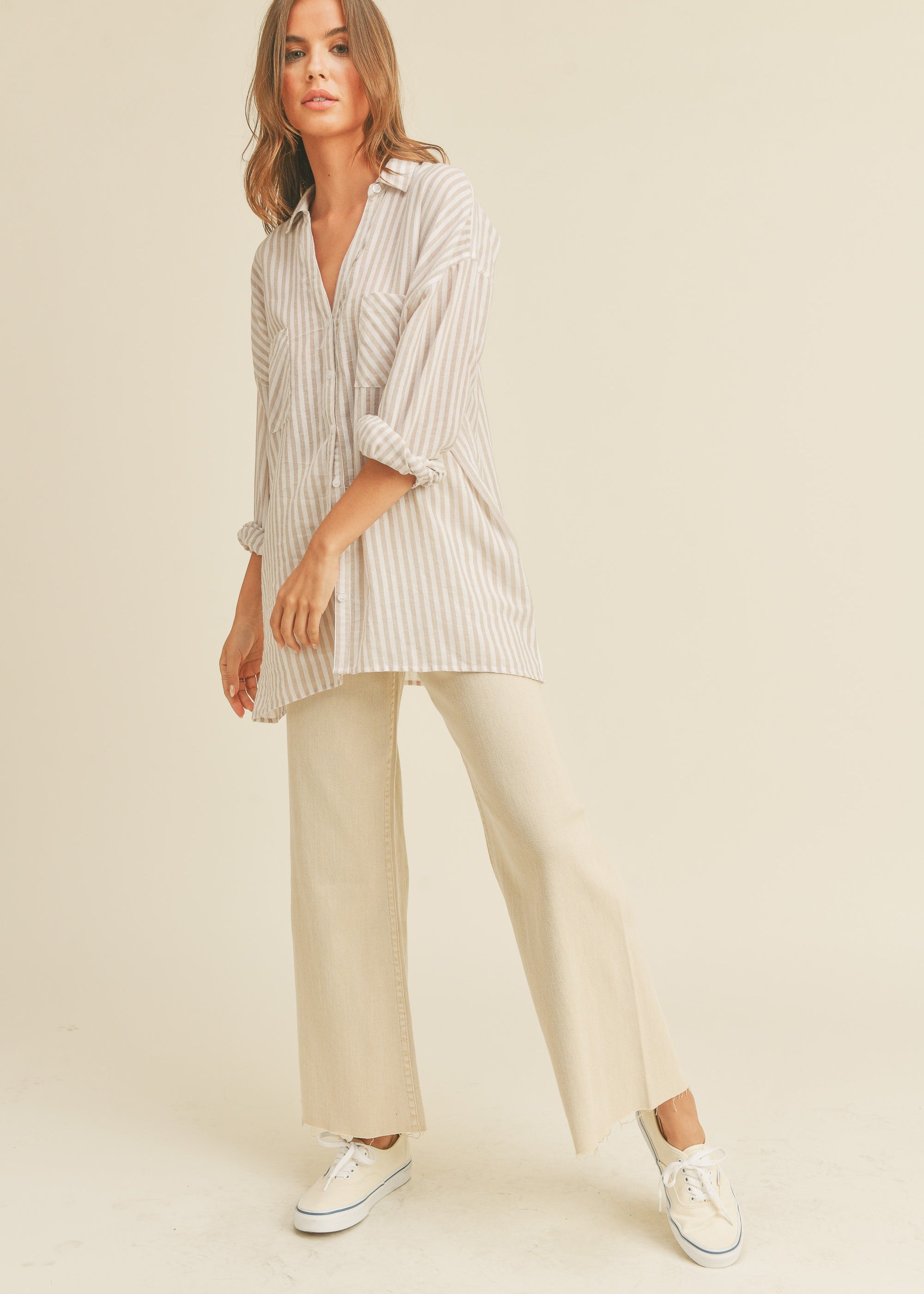 Soft Stripe Essential Shirt - alldeserved.com